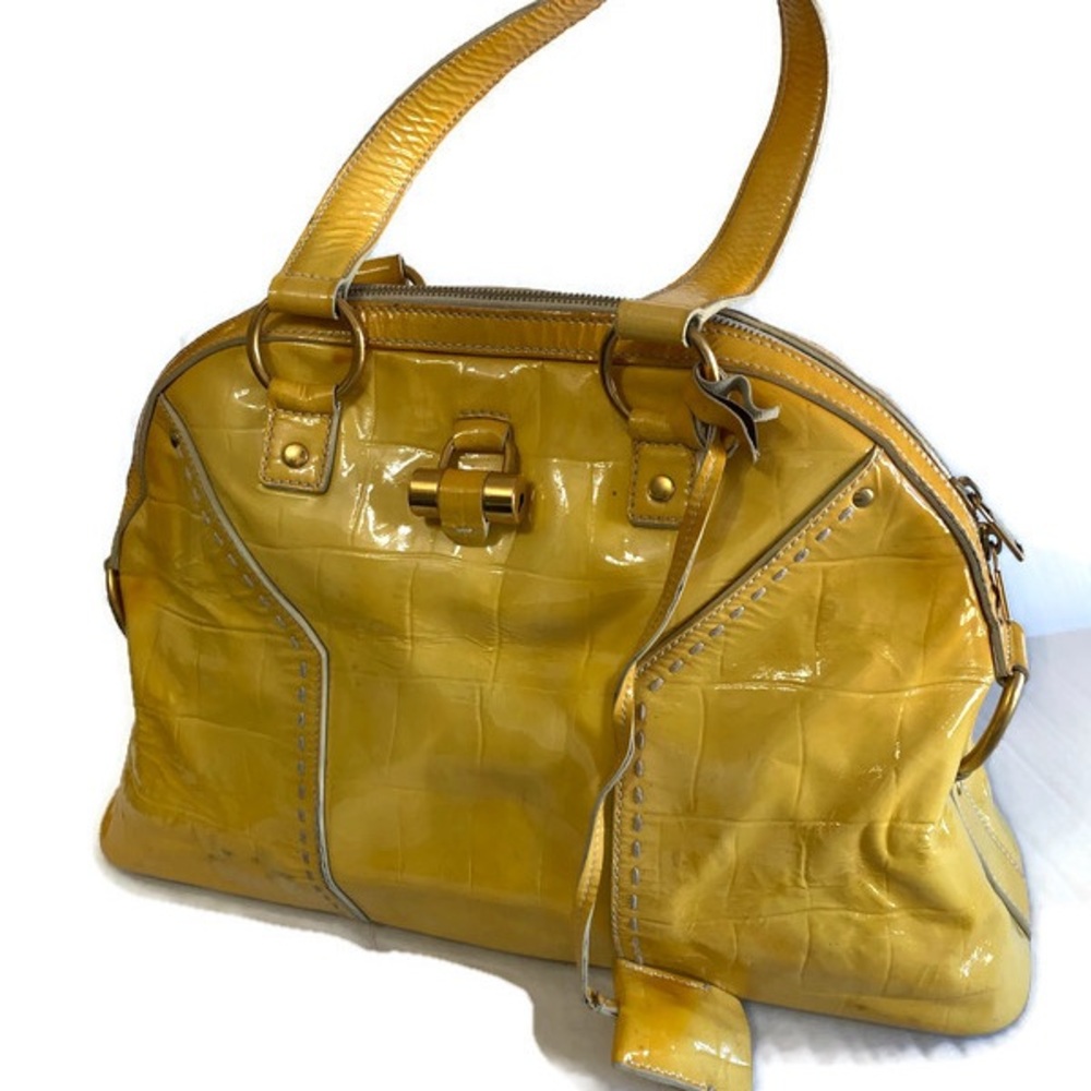 Yves Saint Laurent Yellow Satchel Bag